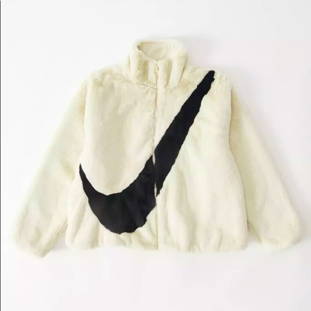 NWT Nike Sportswear Faux Fur Jacket